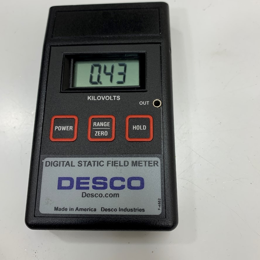 Máy Đo Điện Áp Tĩnh Điện DESCO-F4552 Digital Static Field Meter Operation and Maintenance Hàng Original Theo Thiết Bị Đã Qua Sử Dụng in America