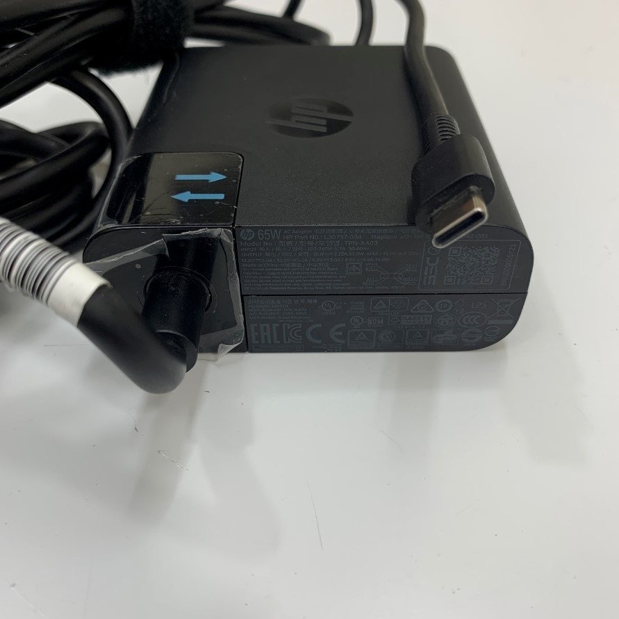 Adapter HP TPN-AA03 L30757-004 USB Type-C 5V-3A/ 9V-3A/ 10V-5A /12V-5A/ 15V- 4.33A/ 20V- 3.25A 65W Connector Size USB Type-C