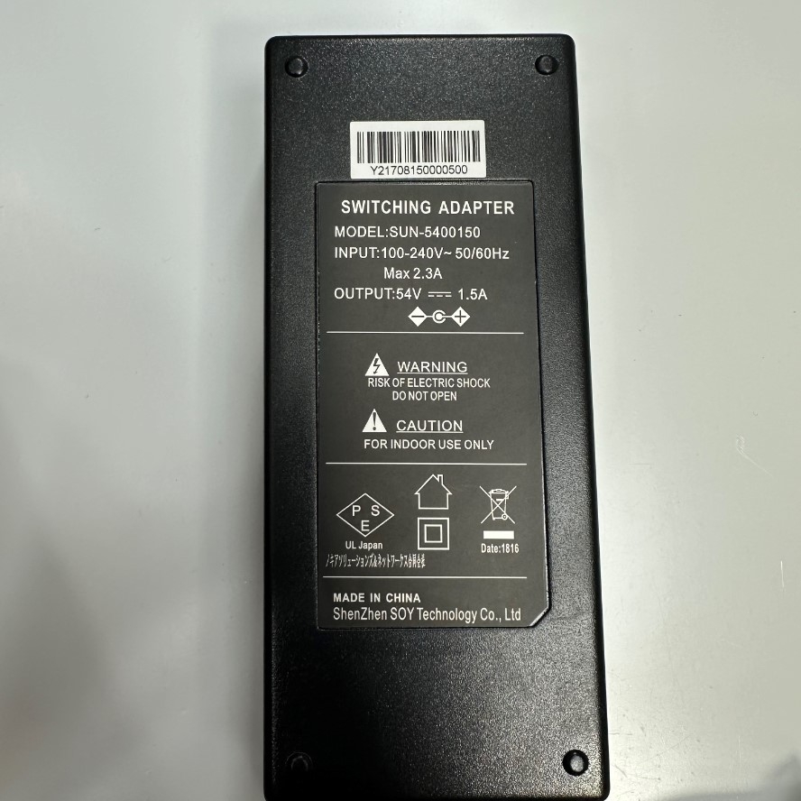 Adapter 54V 1.5A 81W Shenzhen OEM Thay Thế HP PA2 5066-2164 54V 1.67A 90W Connector Tip Size Molex 4 Pin Pitch 3.0mm For Switch HPE Aruba PoE+ DoE J9774A J9780A J9982A