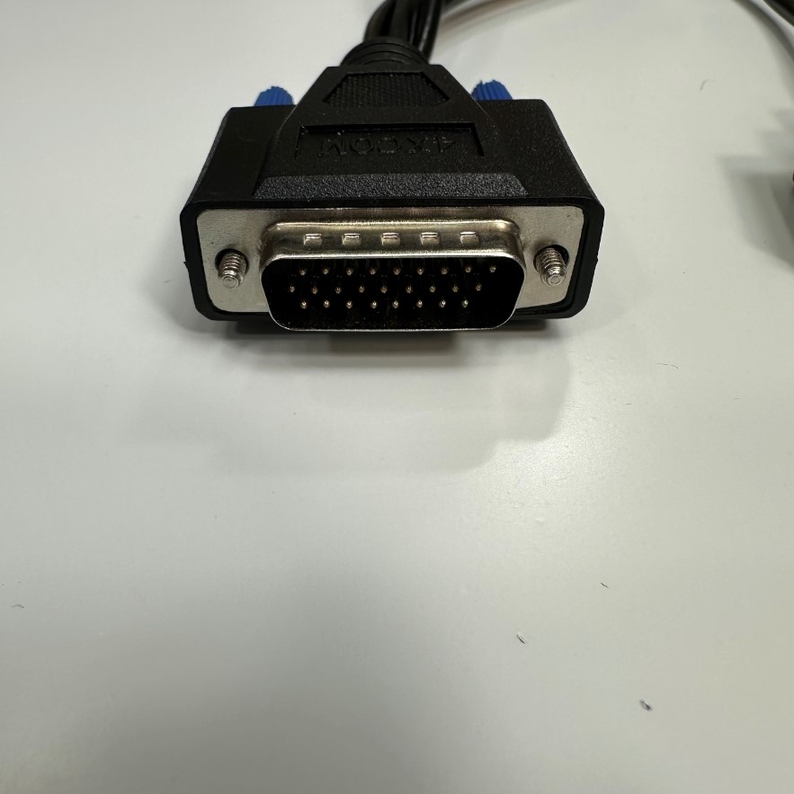 Cáp 0.3M 1ft DB26 Male to 4 Port DB9 Male D-Sub Cable RS232 Serial Splitter Y Adapter