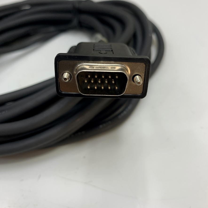 Cáp 300-0181-75 Cable Dài 7.5M 25ft For Sony XC-75CE CCD Camera Cable Hirose 12 Pin Female HR10A-10P-12S(73) to HD 15 Pin VGA Male