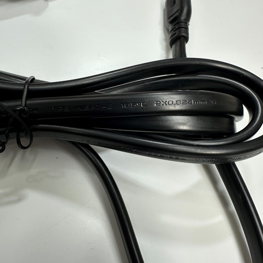 Dây nguồn 1.8M 6ft I-Sheng IS-12N IS-003C AC Power Cord NEMA 1-15P to C7 7A 125V/250V Cable 2x0.824mm² 18AWG 2C VW-1 105°C 300V