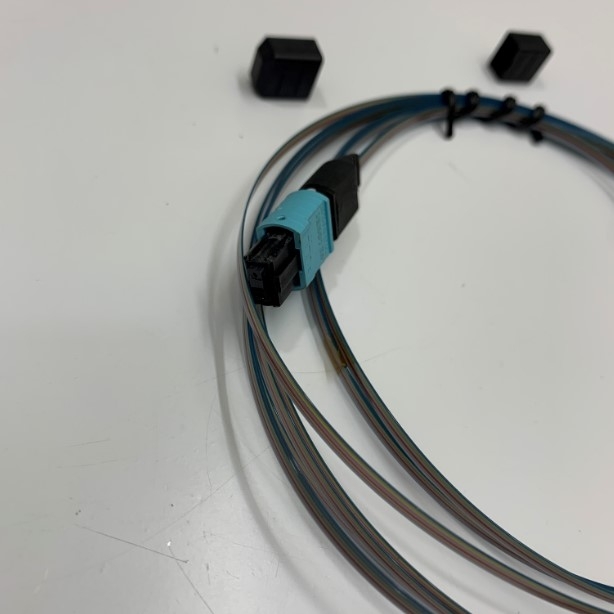 Dây Nhảy Quang 24 Fibers 10G MTP to MTP Flat Cable Dài 2M US Conec MTP Connector Singlemode 24 Fiber