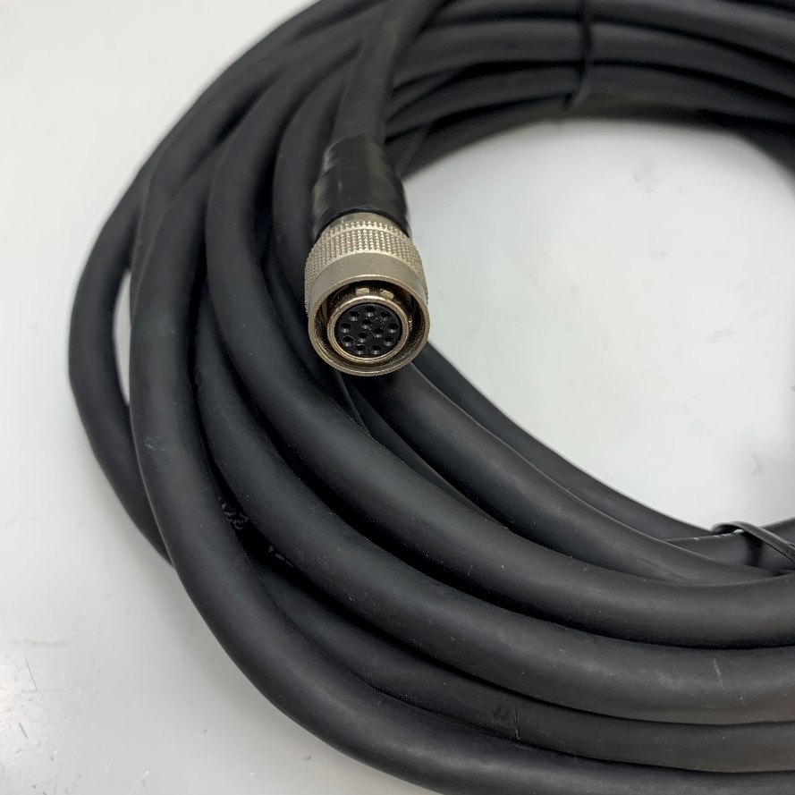 Cáp 300-0181-100 Cable Dài 10M 33ft Connector Plug Hirose 12 Pin Female HR10A-10P-12S(73) to HD 15 Pin VGA Male For Vision Guided Robotic Hole Punch Seho Robot witch Industrial Camera Sony CCD