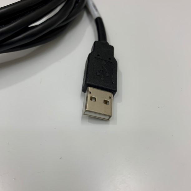 Cáp USB 2.0 Cable Type A to Type B Dài 3M 9.8 ft 1487597-1 For PLC, Printer Computer Programming/Download