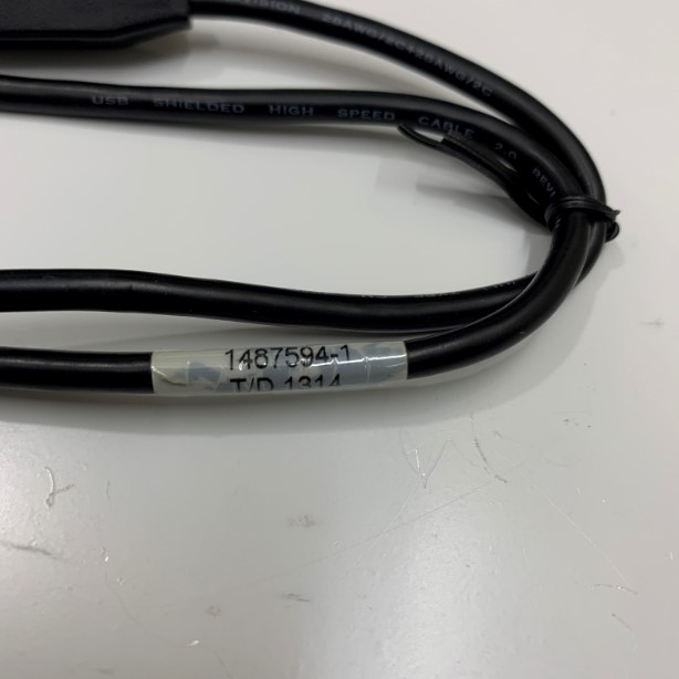 Cáp USB 2.0 Cable A Male to B Male Dài 0.5M 1487594-1 Shielded E188601 28AWG USB Printer, PLC