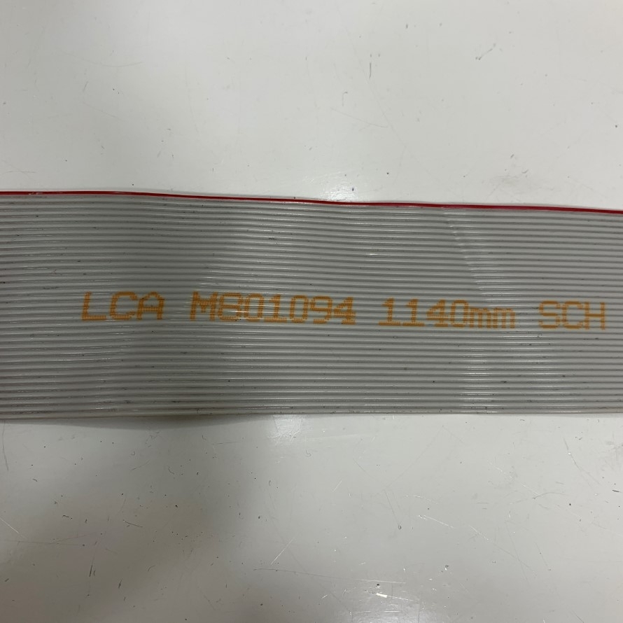 Cáp LCA M801094 Wuerth Elektronik Original 34 Pin IDC 2.54mm Pitch Flat Ribbon Cable 28AWG 105°C 300V For Robot, Servo Driver I/O Data, CMC, CNC, PLC, Industrial Cable Length 1.14M