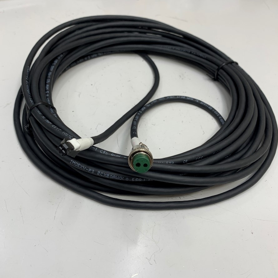 Dây Nguồn 10M 33ft IMOEXV-P3 20AWG × 2C(0.5SQ) 2517 105°C 300V VW-1 Connector 2 Pin Round Female Circular to 2 Pin Female JST SM 2.5mm For Robot Cable