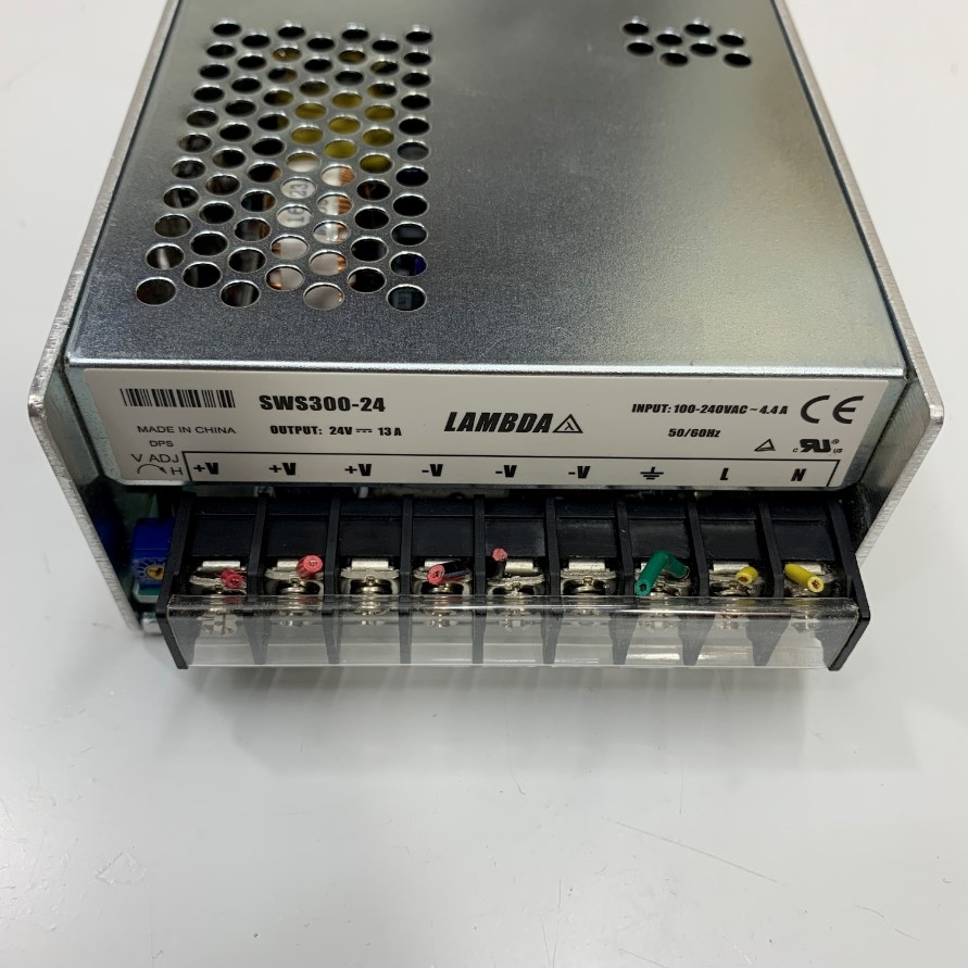 Nguồn Tổ 24V 13A 300W Lambda SWS300-24 Power Supply Input 100-240VAC 50/60 Hz 4.4A Hàng Original Zin Tháo Thiết Bị Đã Qua Sử Dụng