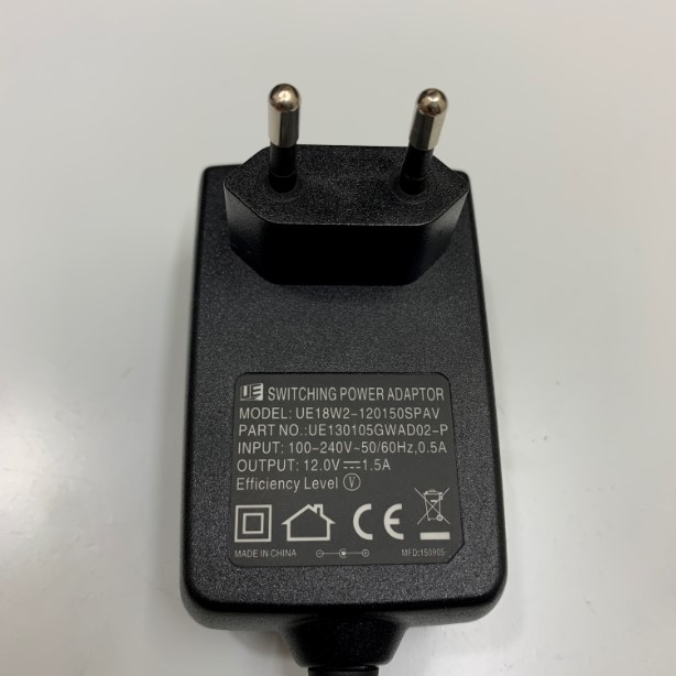 Adapter 12V 1.5A UE18W2 OEM AC1116J-R KING JIM Connector Size 5.0mm x 3.0mm For Máy In Nhãn Tepra Pro King Jim SR530 Tepra Pro Handheld Label Writer