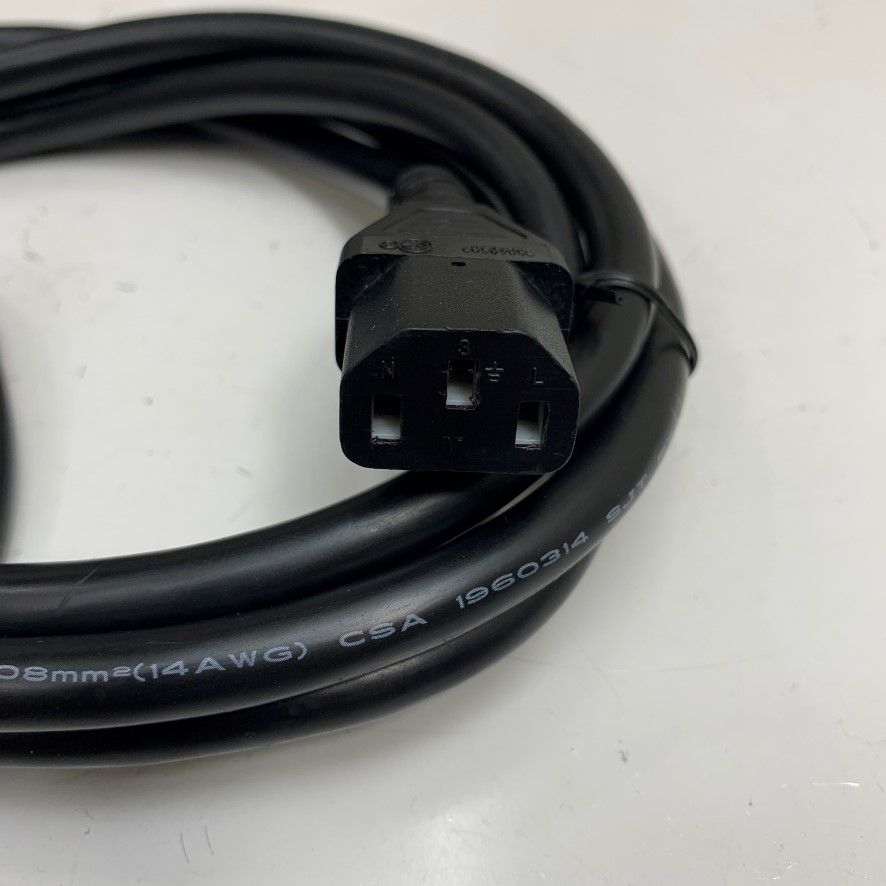 Dây Nguồn 2.5M 8.3ft Cisco CP-PWR-CORD-NA= AC Power Cord 5-15P to C13 14AWG 15A 125V/250V 3x2.08mm² UL CSA E220135 75°C UL CSA Cable OD 9.5mm For Cisco Catalyst Networking Switch