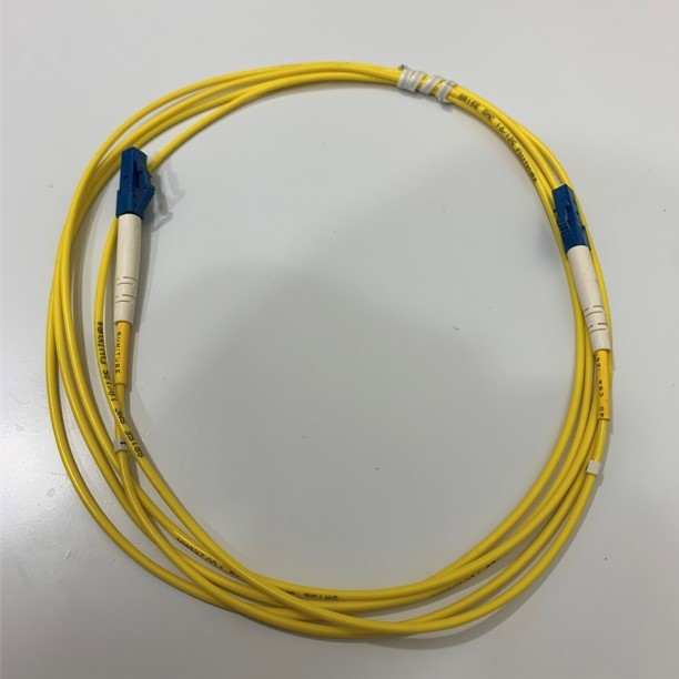 Dây Nhẩy Quang Fujikura SMC LC-LC 2M Single Mode Fiber Optic Cable 9/125µm UL Simplex Patch Cord Yellow 2.0mm PVC Length 2M