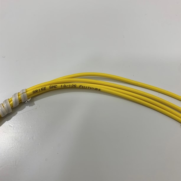 Dây Nhẩy Quang Fujikura SMC LC-LC 0.6M Single Mode Fiber Optic Cable 9/125µm UL Simplex Patch Cord Yellow 2.0mm PVC Length 0.6M