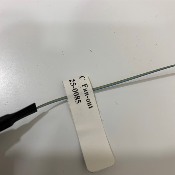 1x4 Fiber Ribbon Fibers Pigtail LC Single Mode OD 0.9mm White SM LC/UPC 4 Meter Pigtail Fanout Kit