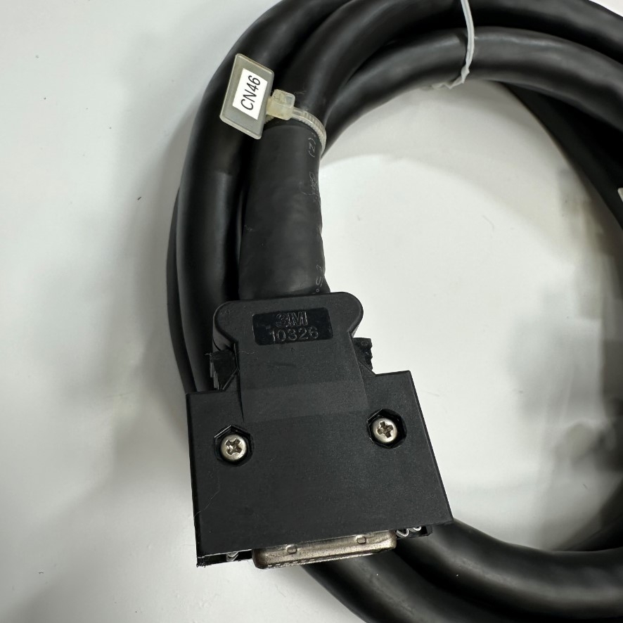 Cáp 1.9M 6.4ft SCSI Connector MDR 50 Pin Male to MDR 26 Pin Male Pitch 1.27mm Shielded Cable TATSUTA OD 14mm Black For Signal Servo Drive I/O Transfer Cable