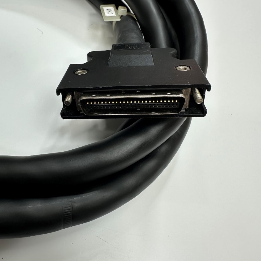 Cáp 1.8M 6ft SCSI Connector MDR 50 Pin Male to MDR 26 Pin Male Pitch 1.27mm Shielded Cable TATSUTA OD 14mm Black For Signal Servo Drive I/O Transfer Cable