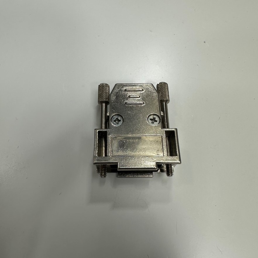 Vỏ Ốp Metal Shell RS232 DB9 Male Female Silver Hood Kit For D-Sub Industrial Port Plug RS232/RS485