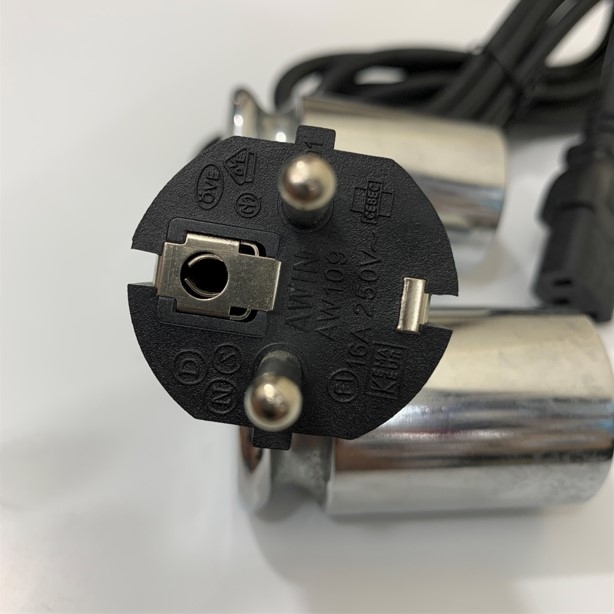 Dây Nguồn AWIN AW109 AW104 Schuko CEE7 to C13 Power Cord 10A 250V 3x0.75mm² H05VV-F Cable OD 6.9mm Length 1.8M
