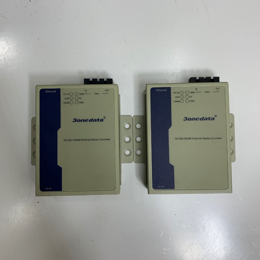 Bộ Chuyển Đổi Quang Điện Media Converter 3Onedata Model3012-M-500M-850NM 10/100/1000Base-T RJ45 to 1000Base-SX Multimode 550m Fiber SC/UPC Duplex Theo Thiết Bị Đã Qua Sử Dụng