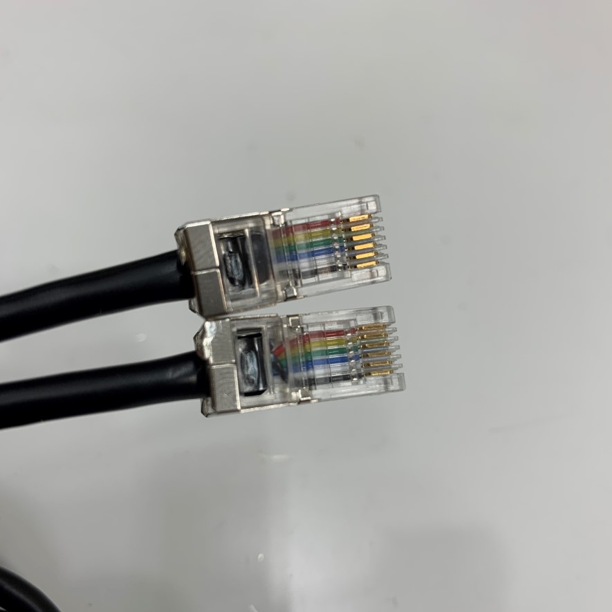 Cáp Polycom Microphone Cable RJ12 Shielded Modular Connector 6P6C 6 Pin Male to Male Extension Dài 5M