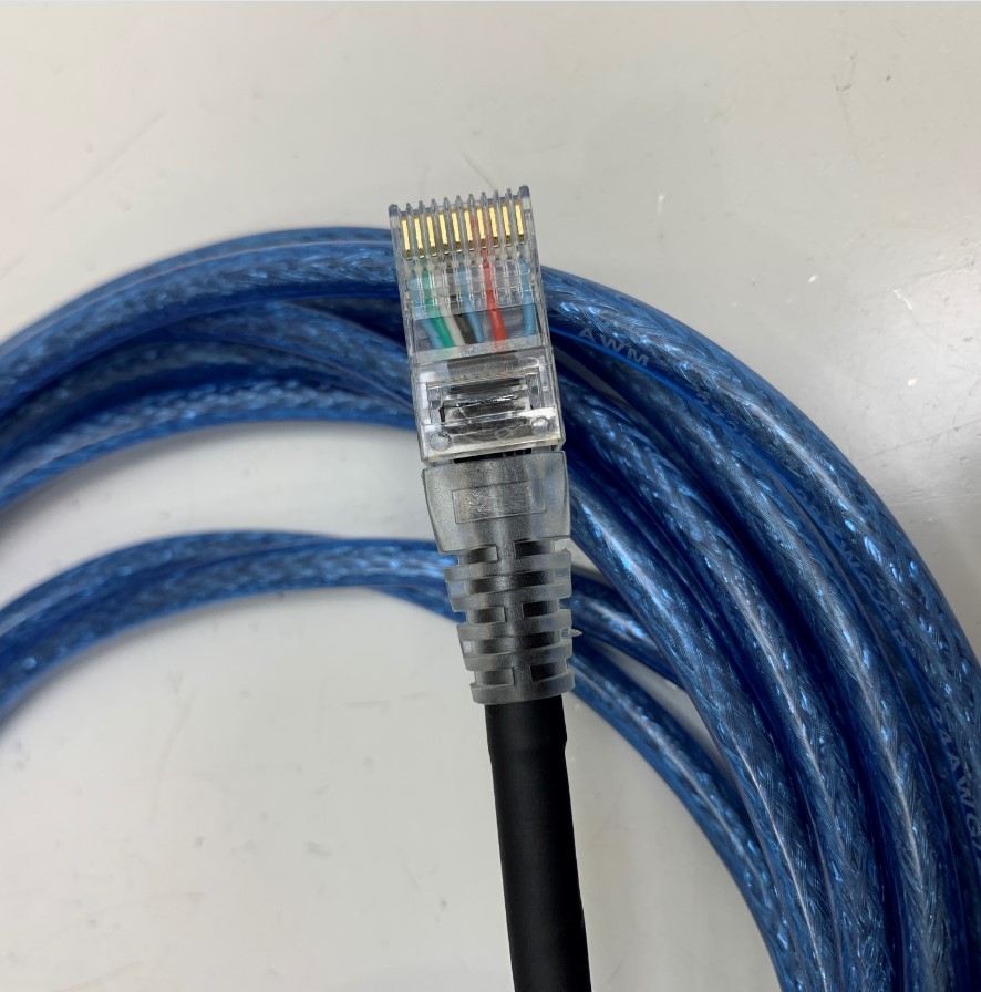 Cáp 5M 17ft CAB-412 Datalogic USB Communication Cable RJ50 10 Pin 10P10C to USB 2.0 Type A Male For Barcode Scanner Datalogic Gryphon GD4400-B / TD1100 / QD2400 / QD2131