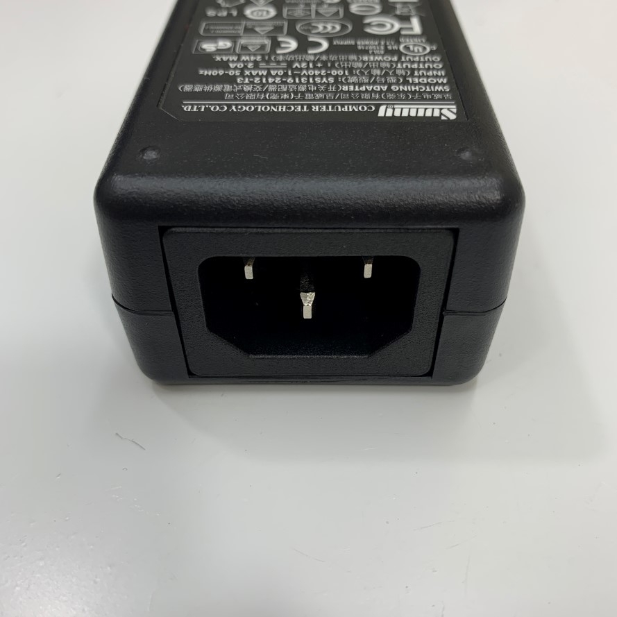 Adapter 12V 2A 24W SUNNY Connector Size 5 Pin Mini Din Male For Máy Đo Độ Dày Và Phân Tích Lớp Phủ Mạ Trên Bảng Mạch Điện Tử FISCHERSCOPE MMS PC2 Helmut Fischer