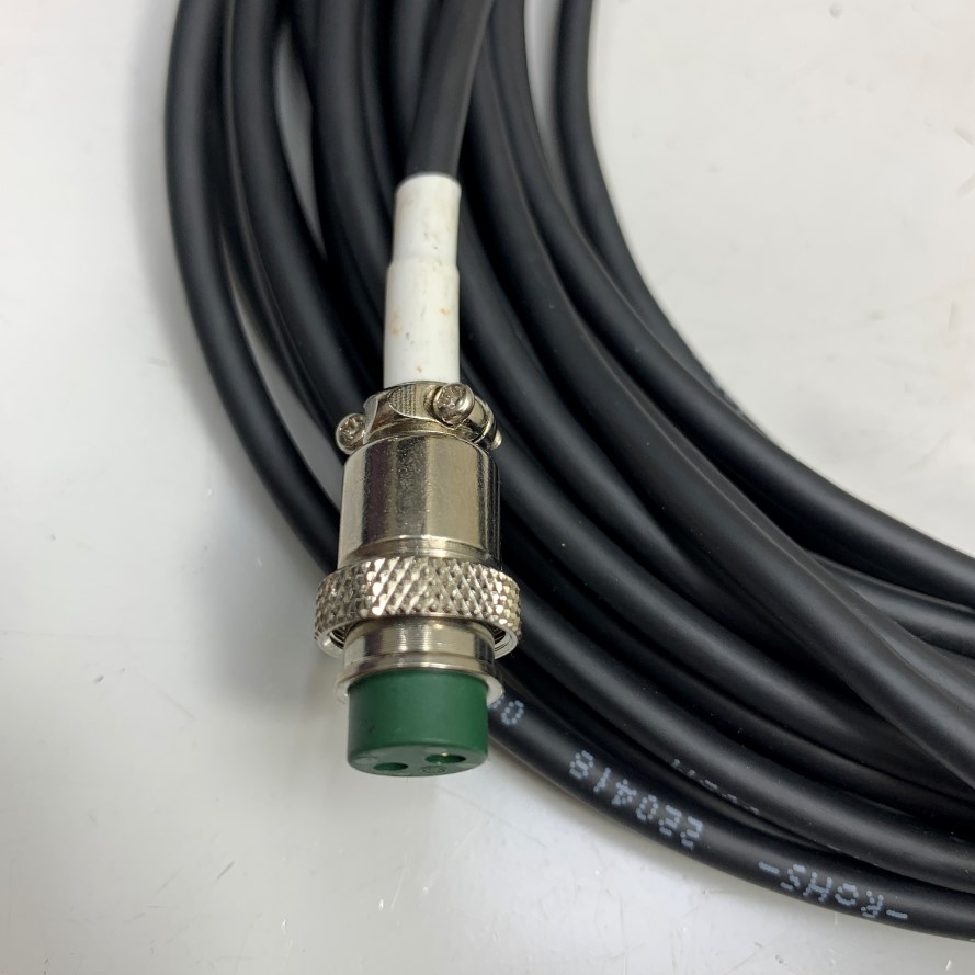 Dây Nguồn 9.5M 32ft IMOTPEV-S 22AWG × 2C (0.3SQ) 2517 105°C 300V VW-1 Connector 2 Pin Round Female Circular to 2 Core Ends For Robot Cable, Industrial Camera