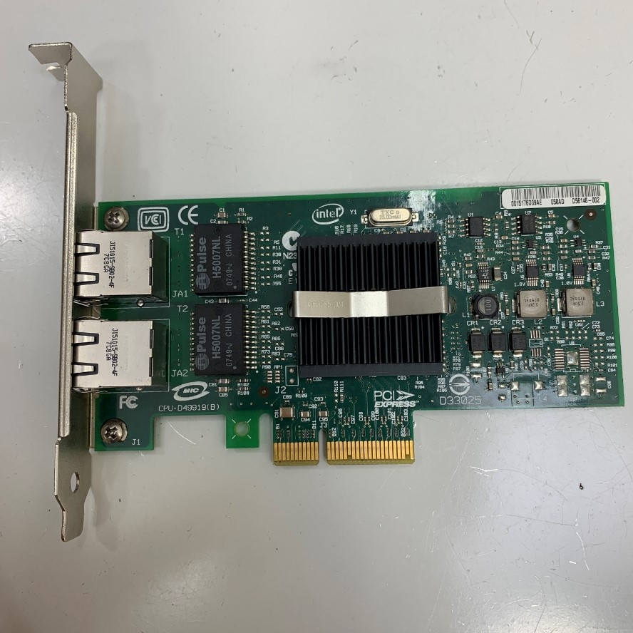 Card Mạng PCI-E X4 Slots Intel PRO/1000 PT Dual Port Server Adapter 2 Port RJ45 Gigabit Ethernet Chipset Intel 39Y6127 IBM For Server, Industrial PC, Desktop Computer