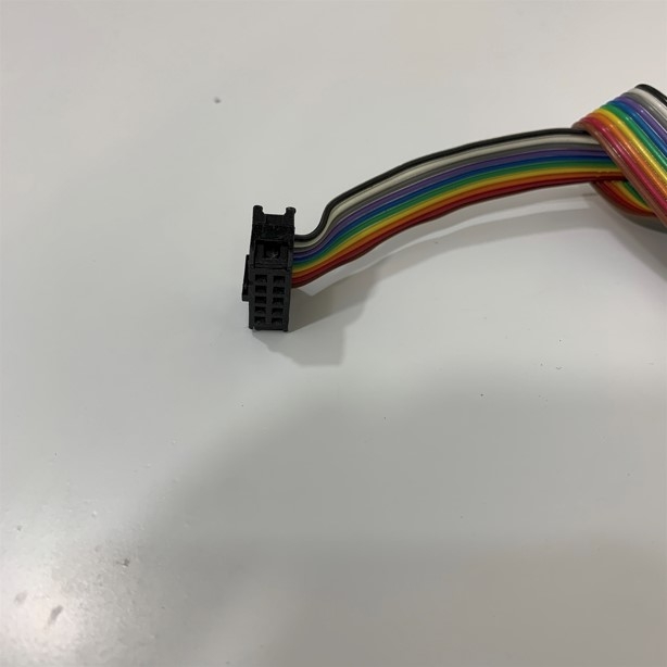 Cáp Chuyển Đổi Flat Ribbon Cable 10 Pin IDC Connector Pitch 2.54mm to RS232 DB9 Female Length 30Cm