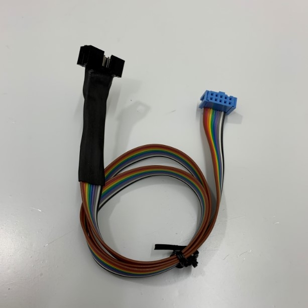 Cáp Kết Nối IDC 10 Pin Male to Female 2.54mm Pitch 2x5P Flat Rainbow Ribbon Cable Dài 1M For Chuyển Đổi Tần Số Bảng Điều Khiển Mở Rộng Dây Cho VFD Biến Tần Bảng Điều Khiển Màn Hình