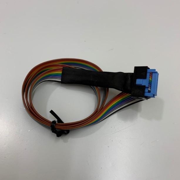 Cáp Kết Nối IDC 10 Pin Male to Female 2.54mm Pitch 2x5P Flat Rainbow Ribbon Cable Dài 1M For Chuyển Đổi Tần Số Bảng Điều Khiển Mở Rộng Dây Cho VFD Biến Tần Bảng Điều Khiển Màn Hình