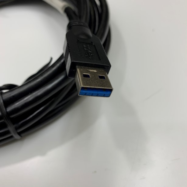 Cáp USB 3.0 Vision Industrial Camera Cable USB 3.0 Type A to Micro B Screw Lock Dài 5M