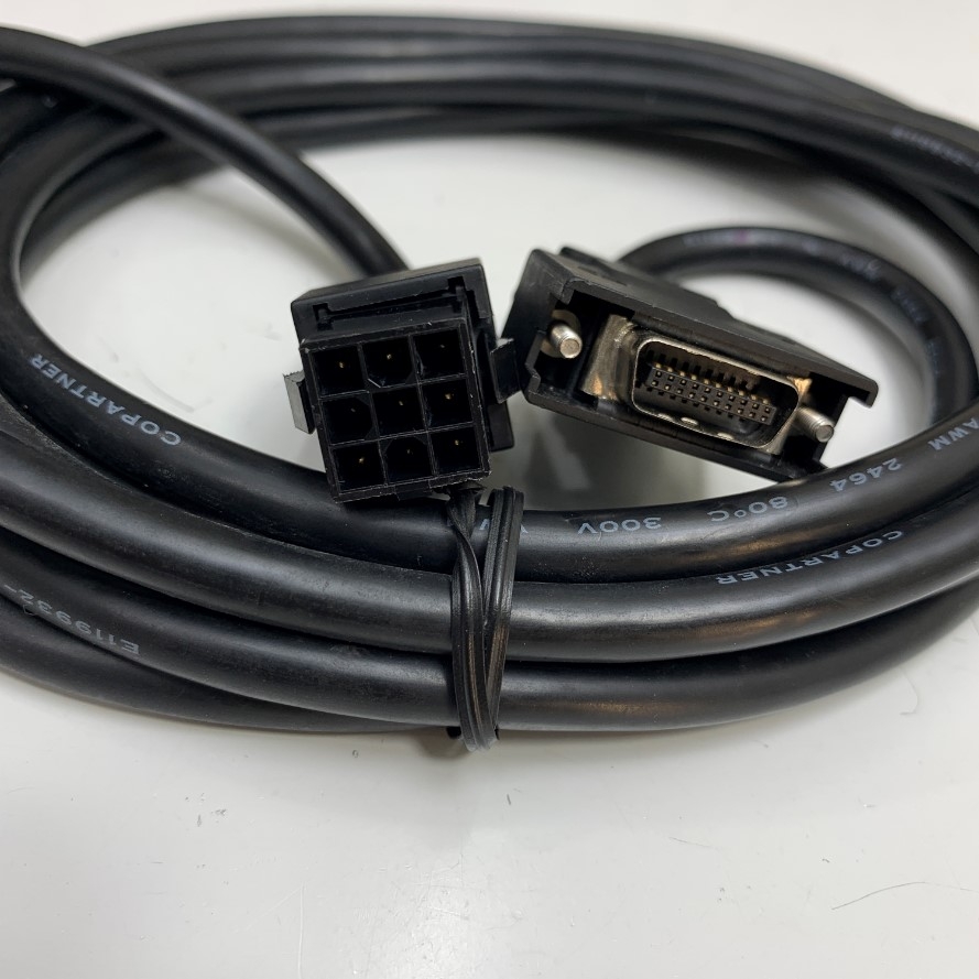 Cáp ASD-ABEN0005 Cable CN2 Connector Dài 5M 17ft For Delta AB Servo Motor Encoder