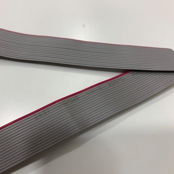 Cáp 16 Pin Flat Ribbon Data Cable Grey Dài 5M IDC Female Connector Pitch 2.54mm - Cable Pitch 1.27mm