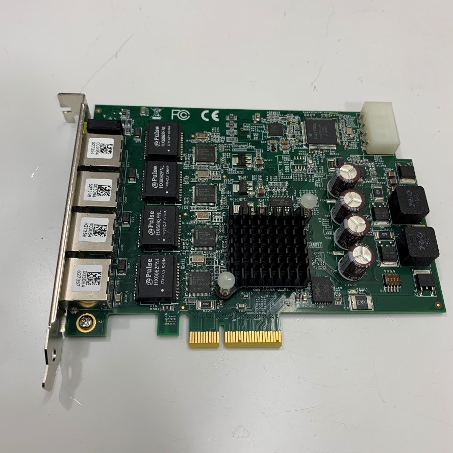 ADLINK 51-18519-0A50 PoE64 Video Capture Card PCI Express x4 4 Port Intel(R) 82574L GigE Vision Power over Ethernet Frame Grabber Jumbo Packets up to 9014 Byte