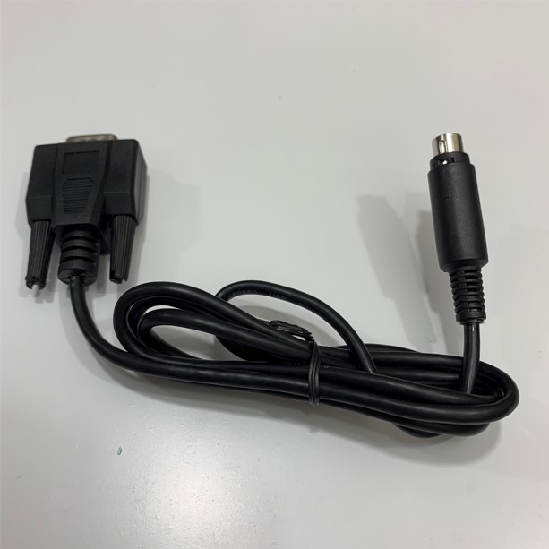 Cáp Lâp Trình GT01-C10R4-8P Cable RS-422 Dài 1M Mini Din 8 Pin to DB9 Male For HMI Mitsubishi GOT1000, GOT12, GOT14, GOT15 Series Với PLC Mitsubishi Melsec FX Series