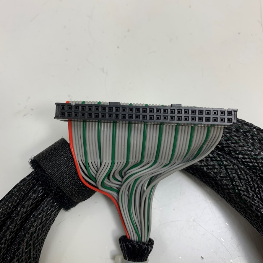 Cáp Original Honda MR-50L 50 Pin Female to IDC 50 Pin 25*20 Pitch 2.54mm Cable Flat Ribbon Data Rainbow Color Dài 2M 6.5ft For FANUC CNC Data Cable witch Terminal Board