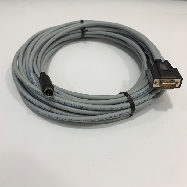 Cáp Lâp Trình GT01-C150R4-8P Mitsubishi Cable 15M For Use With HMI GT1040-QBBD, GT1045-QSBD, GT1050-QBBD, GT1055-QSBD, PLC FX1-3 Series