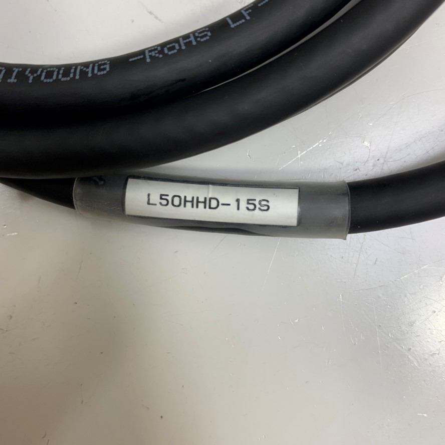 Cáp Original FANUC I/O Cable L50HHD-15S Connector Honda MR-50L 50 Pin Female to IDC 50 Pin 25*20 Pitch 2.54mm Dài 1.5M 5ft For FANUC CNC Data witch Terminal Board I/O Connection Line Cable