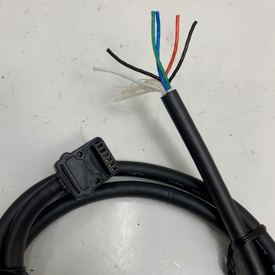 Cáp Nguồn Động Cơ 1M 3.3ft Connector Yaskawa JZSP-CSM9-1-E 6 Pin to 4 Core Ends Cable OD 7.0mm For Yaskawa Servo Motor Encoder Cable Original in Japan