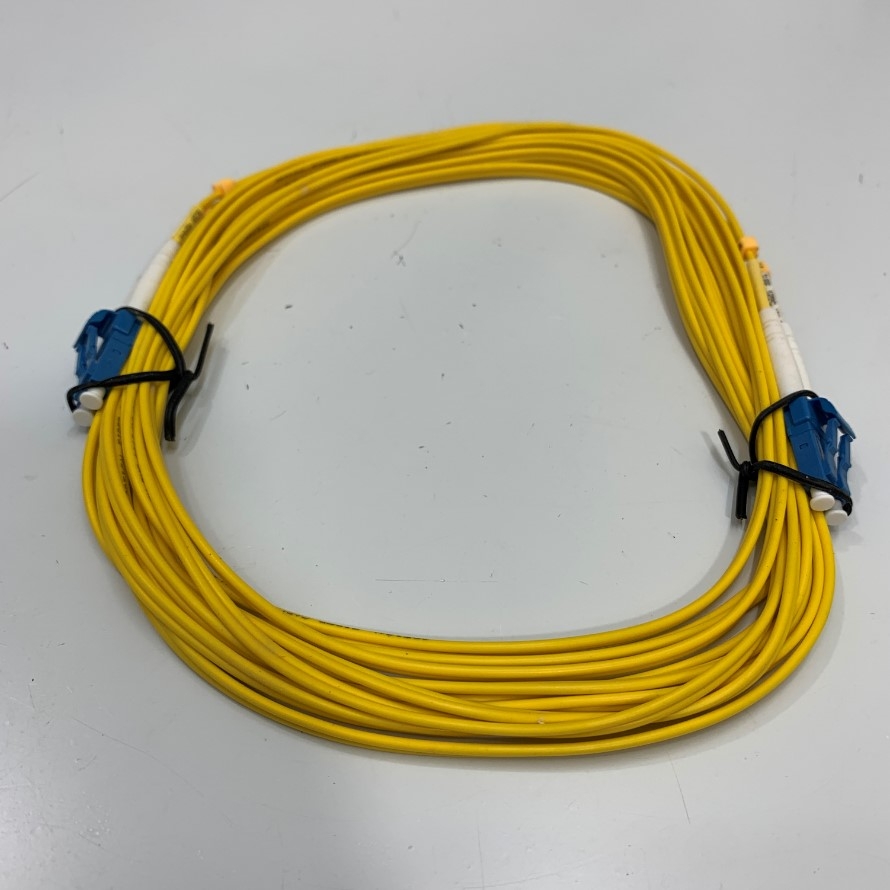 Dây Nhẩy Quang 1Gb 5M (17ft) LC UPC to LC UPC Duplex Singlemode PVC Yellow 9/125μm 2.0mm Fiber Optic Patch Cable