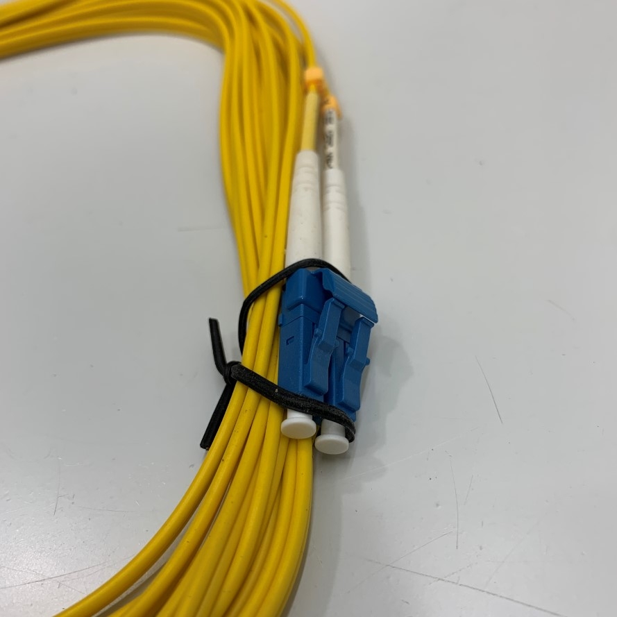 Dây Nhẩy Quang 1Gb 5M (17ft) LC UPC to LC UPC Duplex Singlemode PVC Yellow 9/125μm 2.0mm Fiber Optic Patch Cable