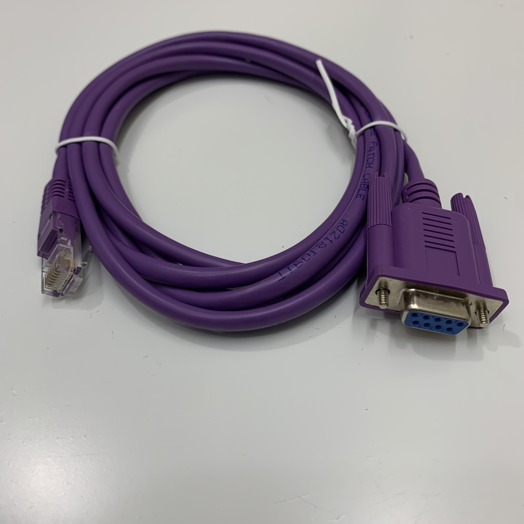 Cáp Lập Trình Kết Nối Màn Hình HMI Samkoon SK Series Với PLC GE Fanuc Series Terminal is RJ45 Connection Cable RS232 RJ45 to DB9 Female Dài 2M