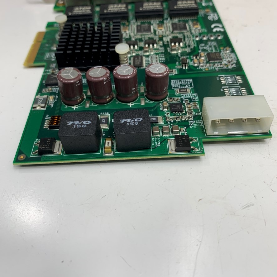 Card Mạng ADLINK PCIe-GIE64+ 51-18519-0A40 PCI E X4 to 4 Port LAN Intel(R) 82574L Gigabit Ethernet Controller Camera Capture Card For Basler Industrial GigE Camera