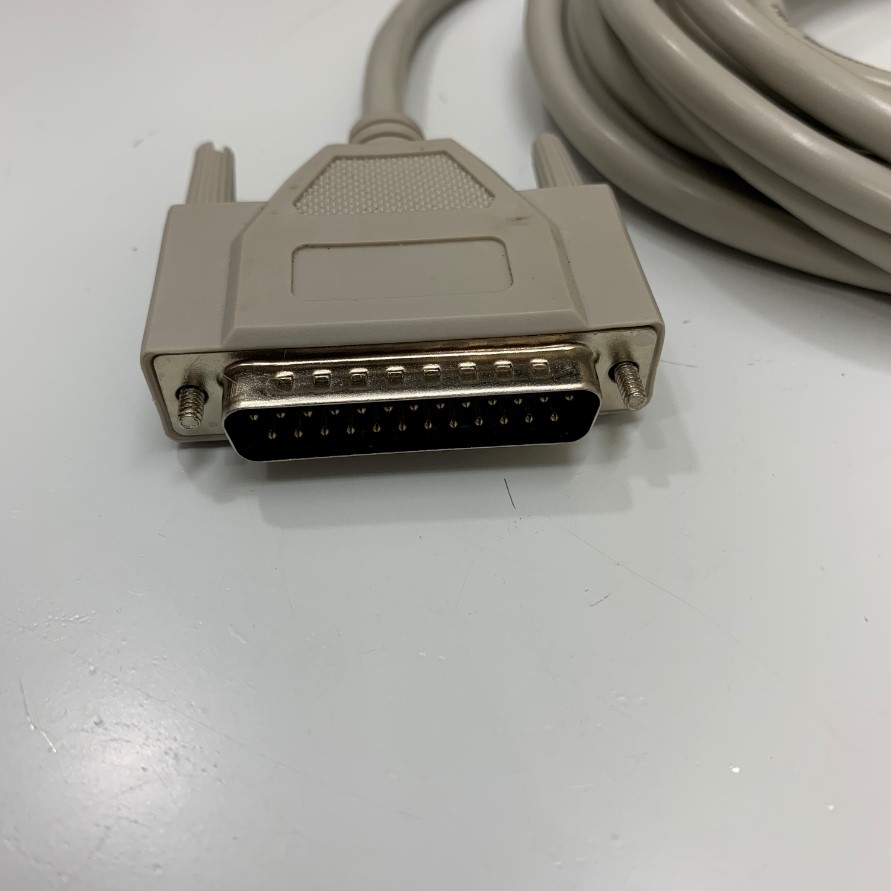Cáp OEM MC-NF50GN DB25 Pin Male to Female Extension Cable 5M Straight Through Full 25 Core OD 6.4mm Grey For Computer/PLC/CNC/Laser