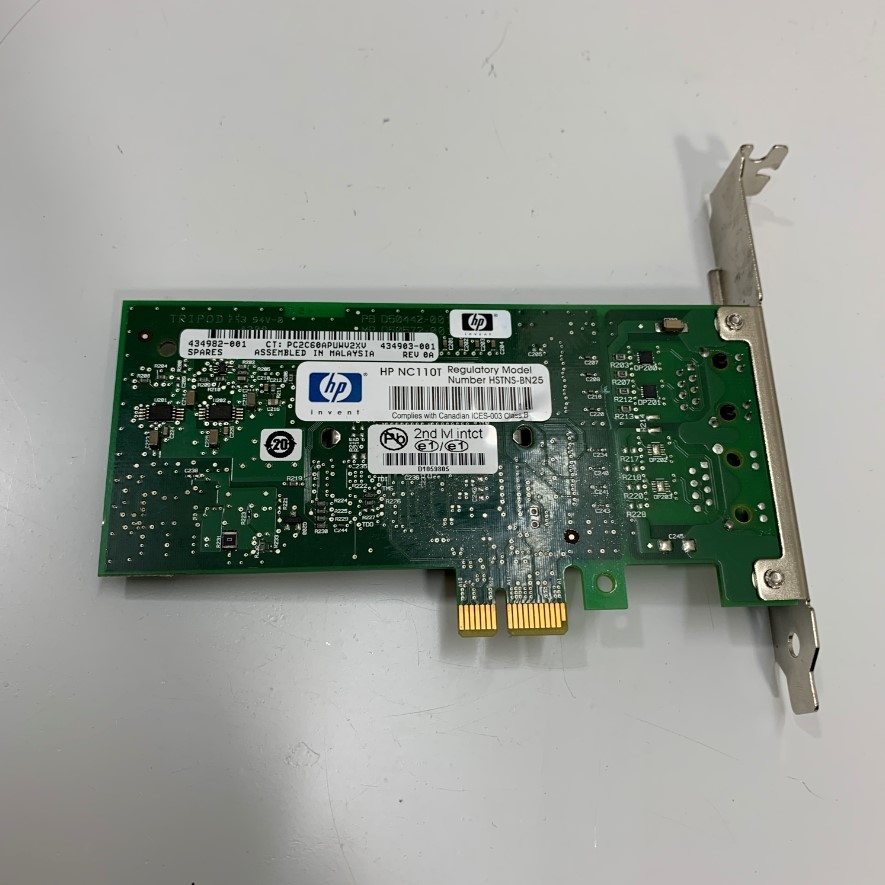 HP HSTNS-BN25 Intel Pro/1000 PT Gigabit Ethernet Single Port RJ45 1Gbps 10Base-T/100Base Adapter Pci Express For Industrial Ethernet Lan Card