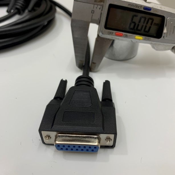 Cáp Điều Khiển DB15 Male to Female DB15 D-Sub 15 Pin 2x Row Dài 3M Cable HITACHI Có Chống Nhiễu Shielded For Máy Thổi Tự Động Bán Tự Động Thương Hiệu Bothfit PLC