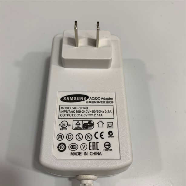 Adapter 14V 2.14A SAMSUNG AD-3014B For Monitor LED SAMSUNG S24A450B S24A850DW S24B750H S27A850D Connector Size 6.5mm x 4.4mm