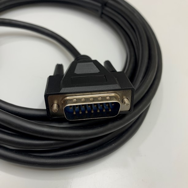 Cáp Điều Khiển DB15 Male to Male D-Sub 15 Pin 2x Row Dài 10M For Porcheson PS660AM + MS210A Hệ Thống Điều Khiển Máy Ép Phun Nhựa Định Hình Máy Đúc Thổi