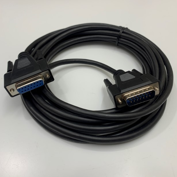 Cáp Máy Đo DONGDO TECH ML-CP-S2-A-B1 Digital Indicator Cable I/O Port D-SUB 15 Pin 2x Row Male to Female DB15 Extension Cable 10Ft Dài 3M
